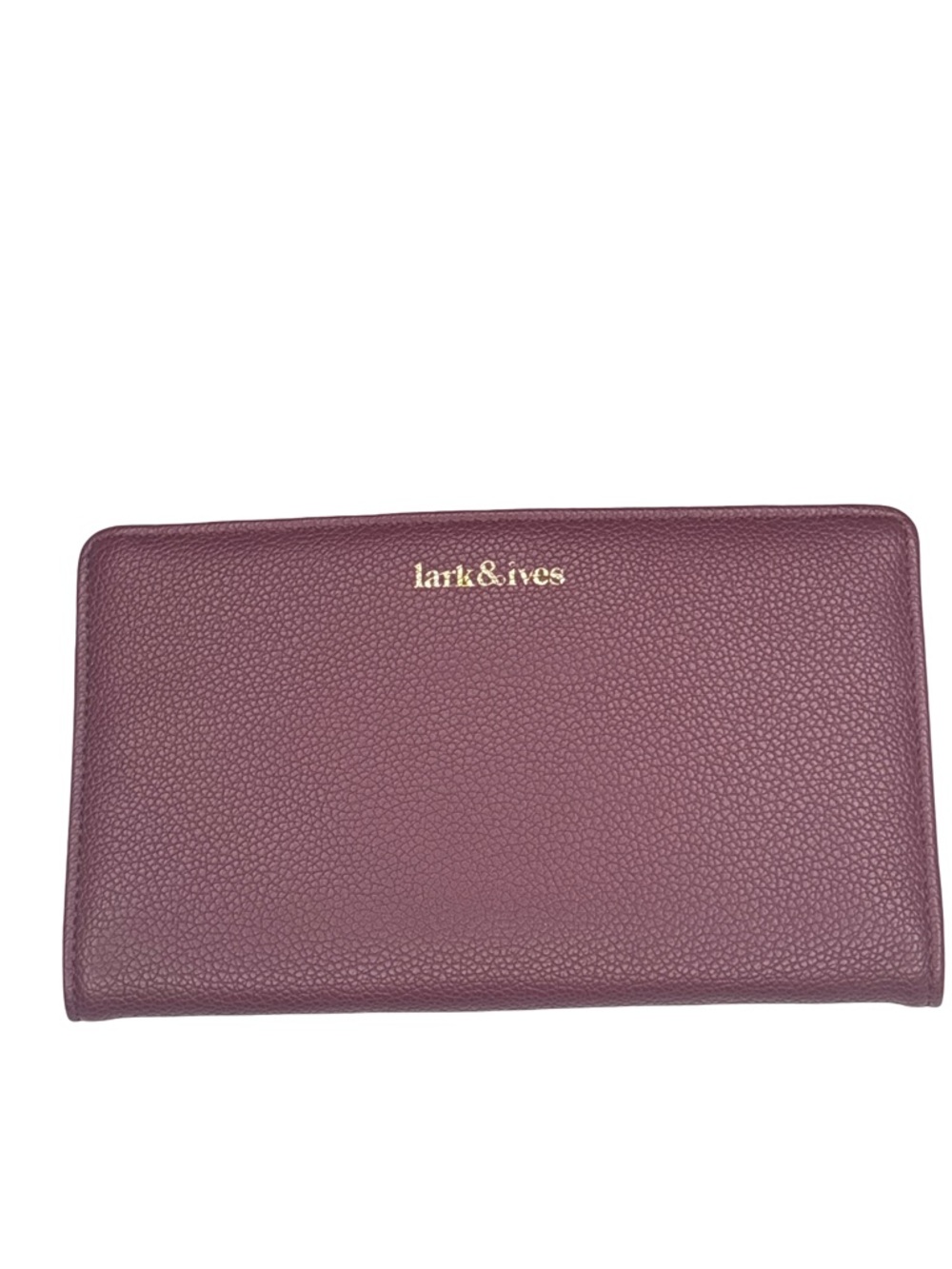 Lark & Ives Burgundy Vegan Leather Wallet NWT - Picture 2 of 5